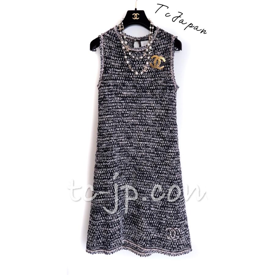 CHANEL（シャネル） ワンピース 女優着 ネイビー 紺 CCロゴ刺繍