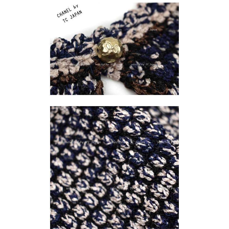 CHANEL（シャネル） ワンピース 女優着 ネイビー 紺 CCロゴ刺繍