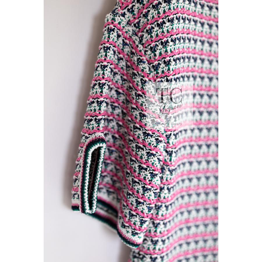 CHANEL（シャネル） ワンピース ピンク マルチ コットン ブレンド