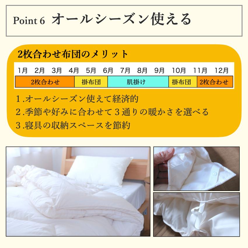 ミクロガード 2枚合わせ掛け布団 シングル ベージュ テイジン ミクロ