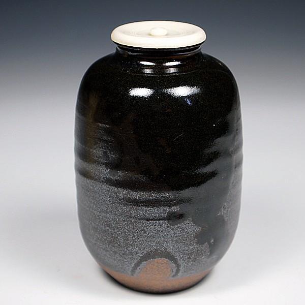 送料無料（茶道具/濃茶器）古瀬戸中興名物 在中庵肩衝茶入写し 笹田有