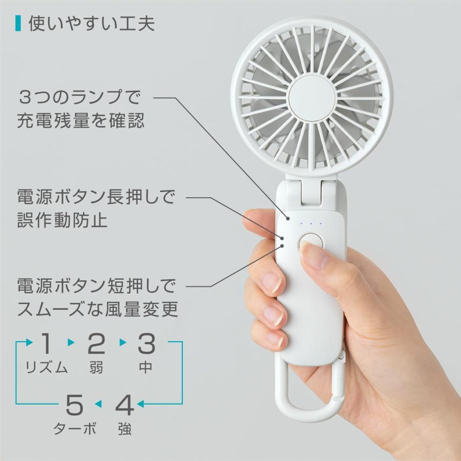 リズム(RHYTHM) ハンディファン 2025 グリーン 広島倉庫 : Tech-In