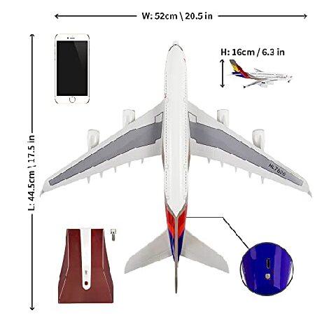 24時間 18インチ 1:130スケール 飛行機モデル アシアナ航空 エアバス