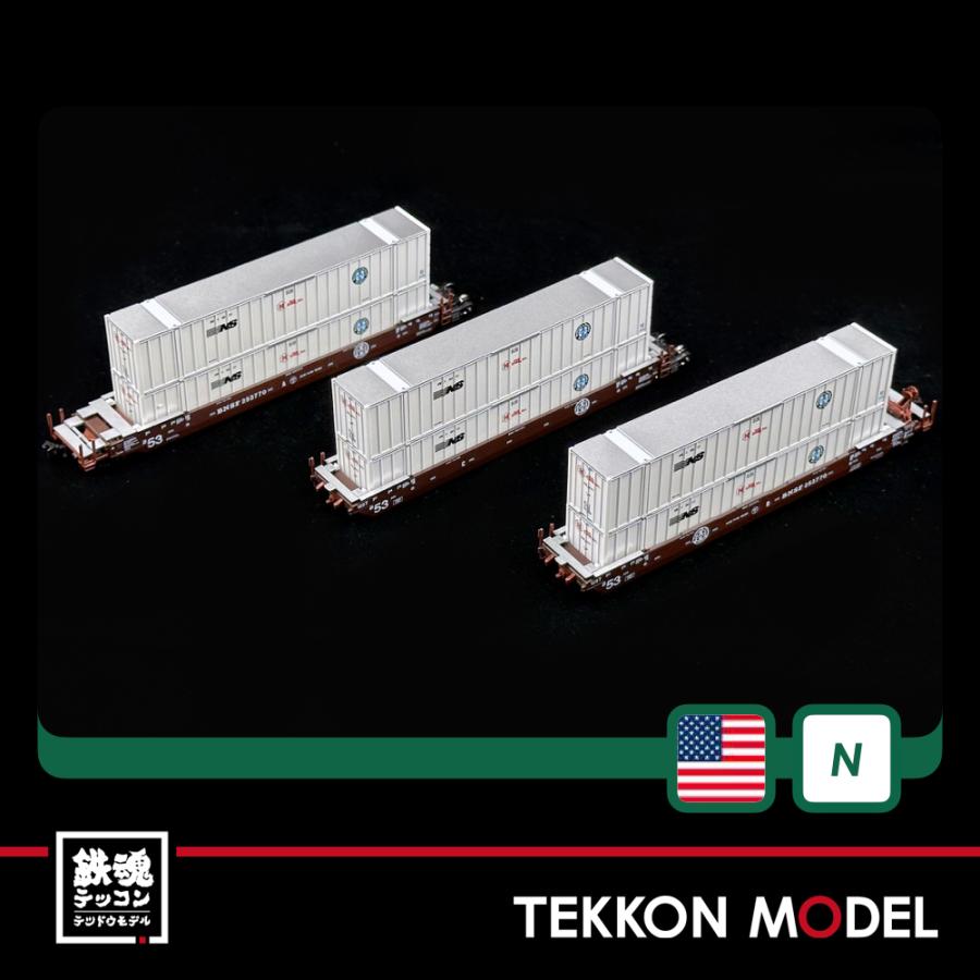 カトー（KATO） Nゲージ KATO USA 106-6185 MAXI-IV BNSF 旧ロゴ 3両