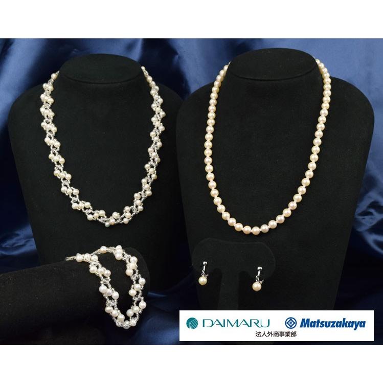 真珠 パール ネックレス 大丸松坂屋 6〜6.5mm あこや真珠 豪華4点 福袋