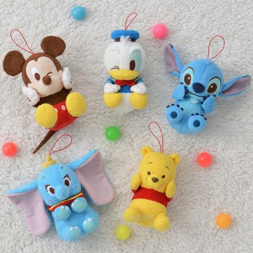 ディズニーキャラクター 赤いほっぺころりんぬいぐるみ 全5種セット