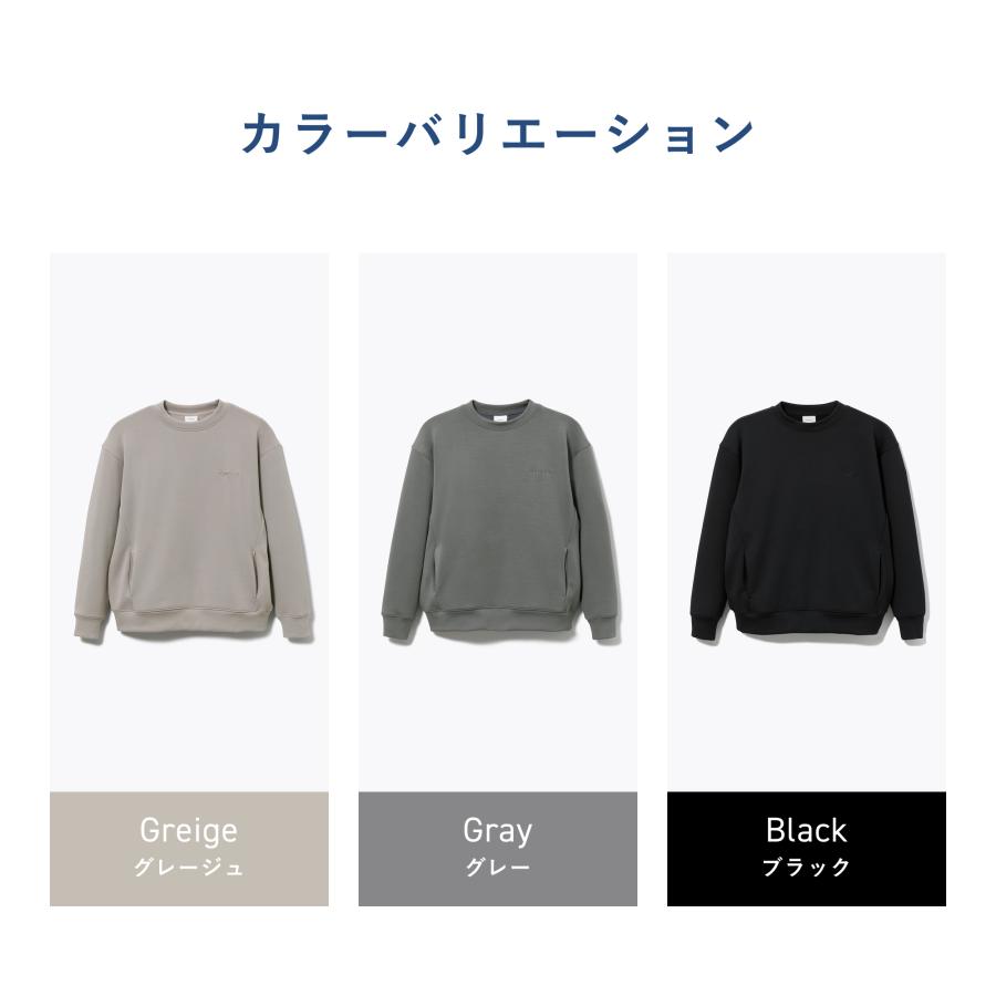 TENTIAL クルーネックプルオーバー ブラック スウェット L 楽天市場