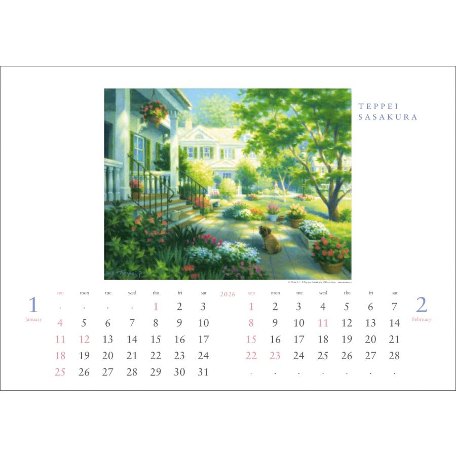 2026年カレンダー : 笹倉鉄平ちいさな絵画館MuseumShop - 通販 - Yahoo