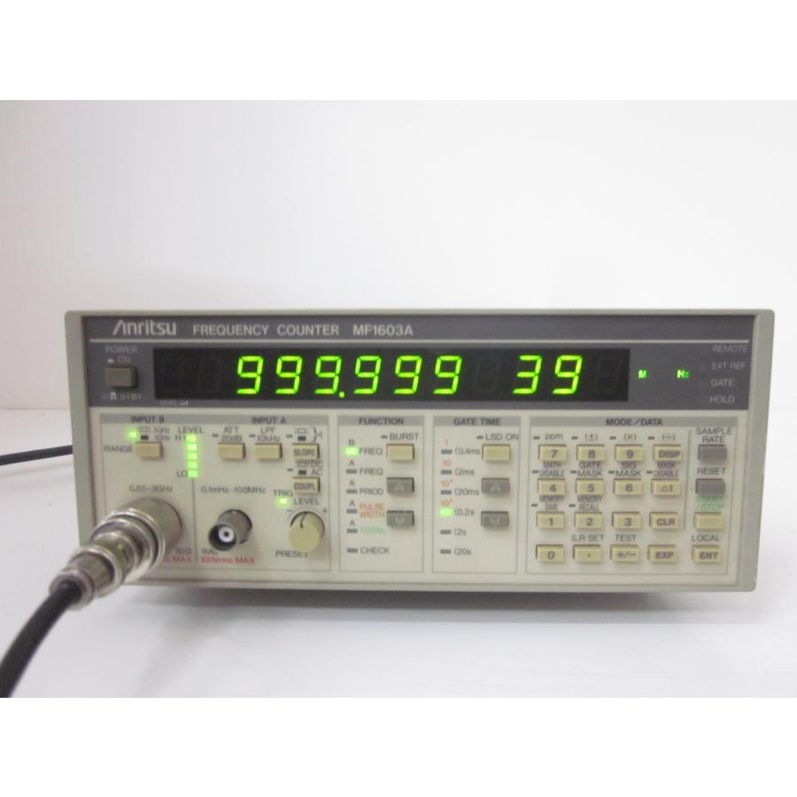 中古】周波数カウンタ MF1603A アンリツ Anritsu 0.1mHz〜3GHz タイム