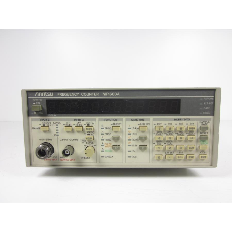 中古】周波数カウンタ MF1603A アンリツ Anritsu 0.1mHz〜3GHz タイム