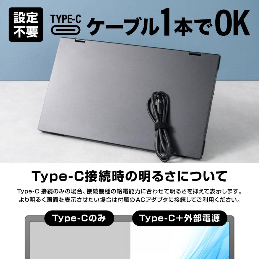 THANKO 15.6インチ 2画面 デュアルモニター モバイルモニター