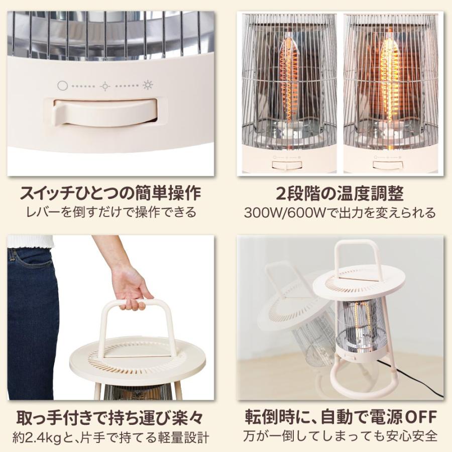 360度 速暖ヒーター 300w 600w 持ち運び 寝室 スイッチ 転倒off