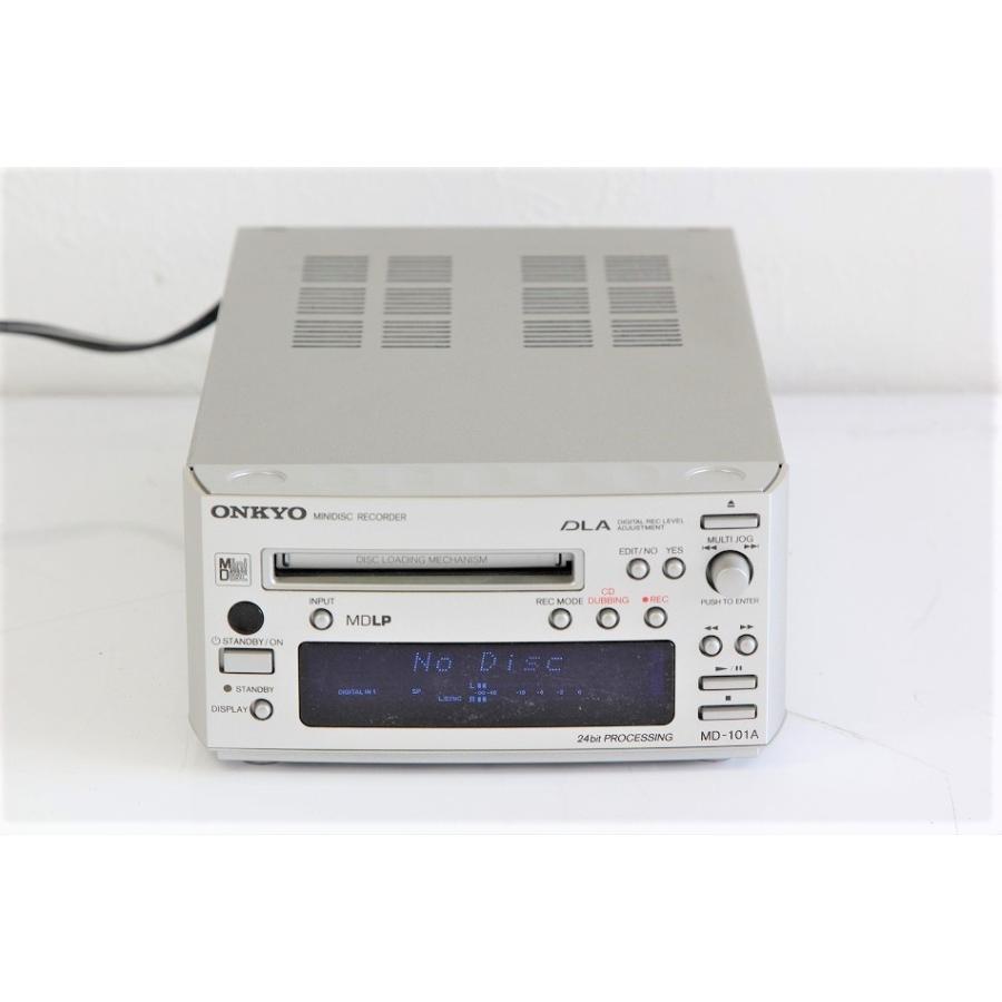 電源入りました Hi-MD/MDLP MDデッキ MD-105FX ONKYO 2025年最新】MD-