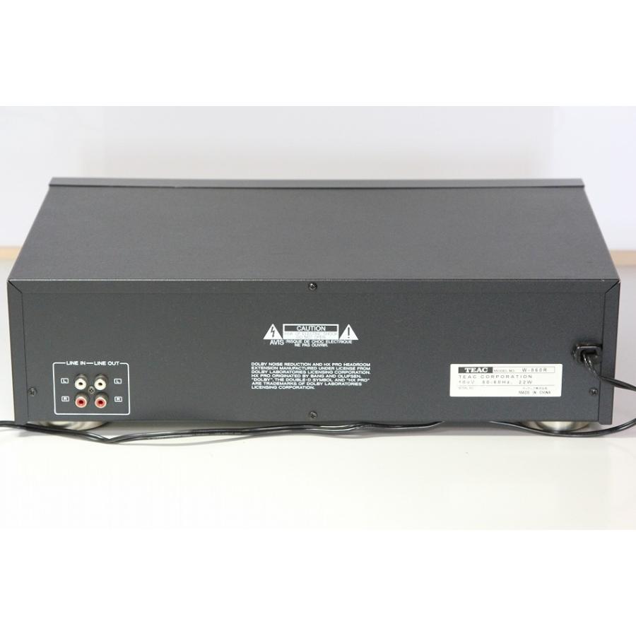 TEAC カセットデッキ ブラック W-860R-B 【中古整備品】 : サンクス