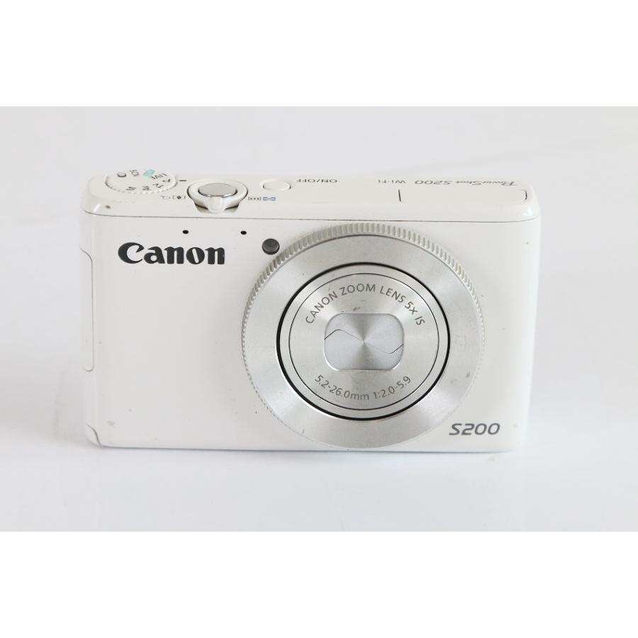 Canon デジタルカメラ PowerShot S200(ホワイト) F値2.0 広角24mm 光学