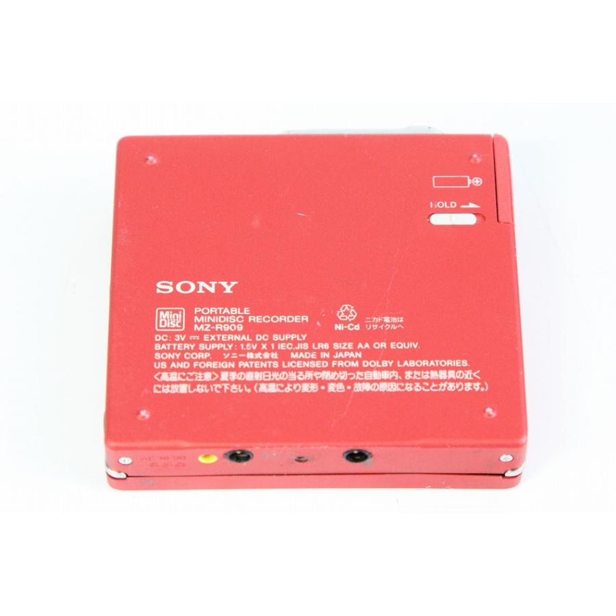 SONY ソニー MZ-R909 レッド MDレコーダー MDLP対応 【中古品