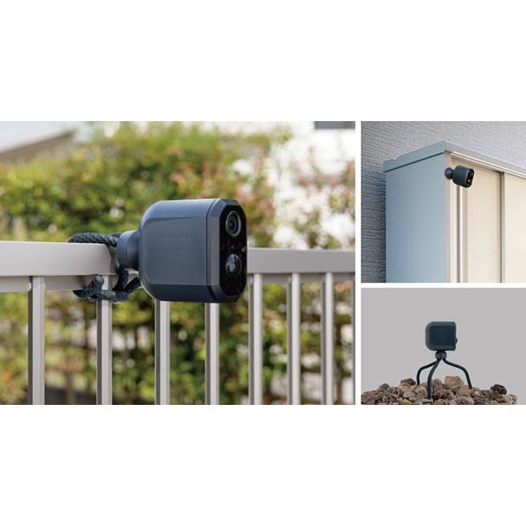 RITEX スマホ連動 充電式どこでもセンサーWi-Fiカメラ C-RC7200（別売