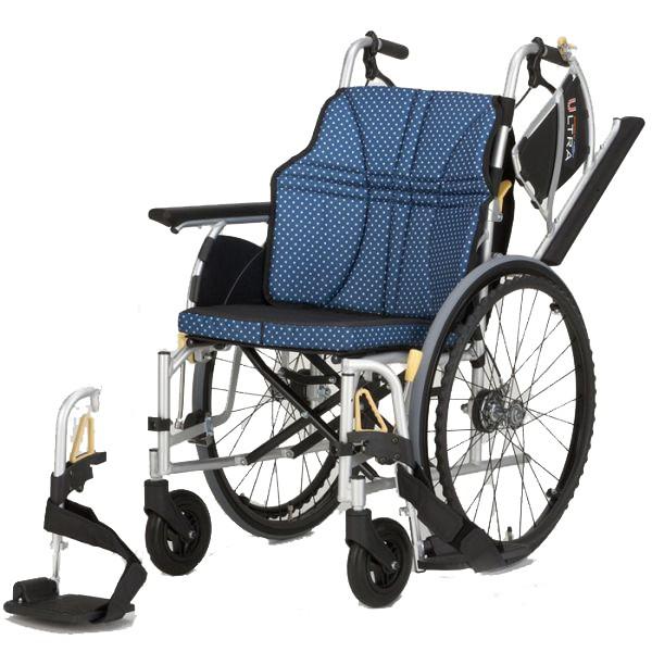 一押し車いす NA-U2W(ウルトラ) 車椅子(車いす) 日進医療器製 セラピー