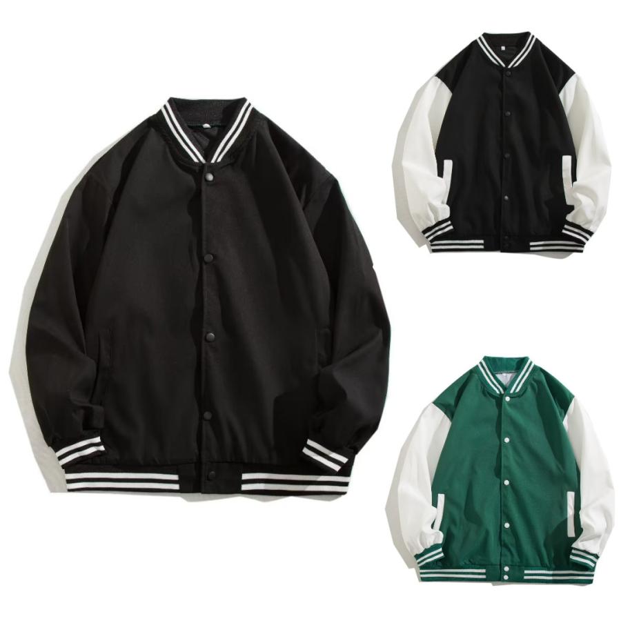 ベースボール ジャケット スタジャン スナップジャンパー : the