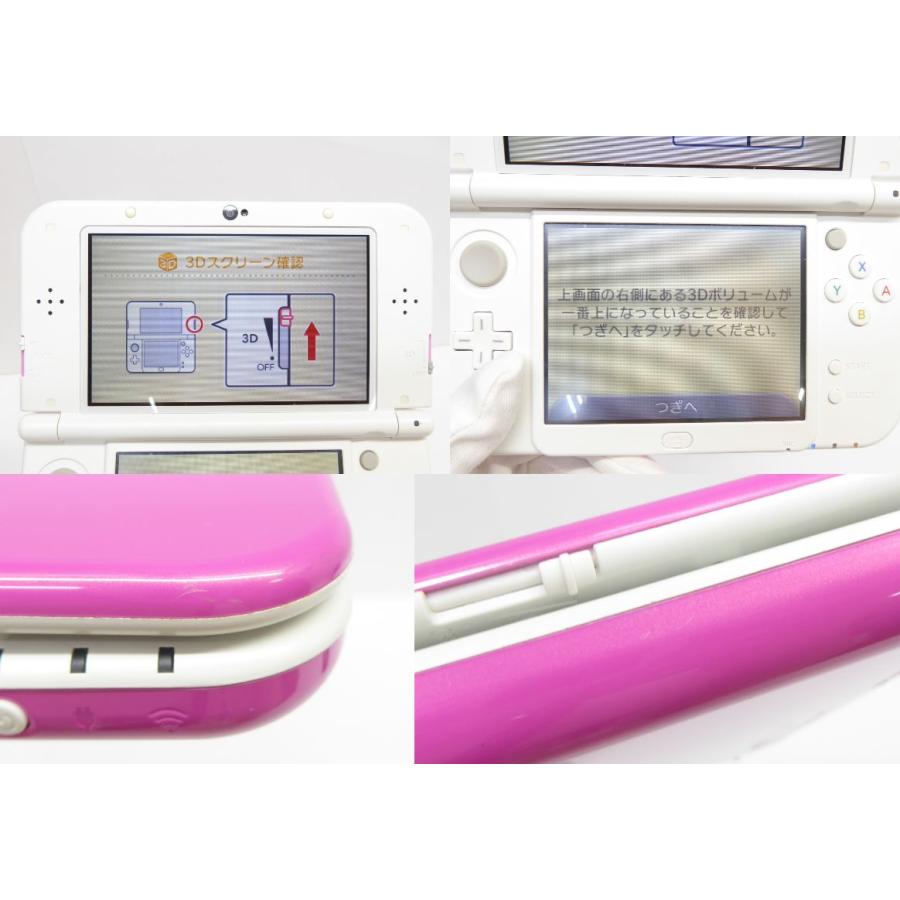 new Nintendo ニンテンドー3DSLL ピンク×ホワイト ※タッチペン欠品