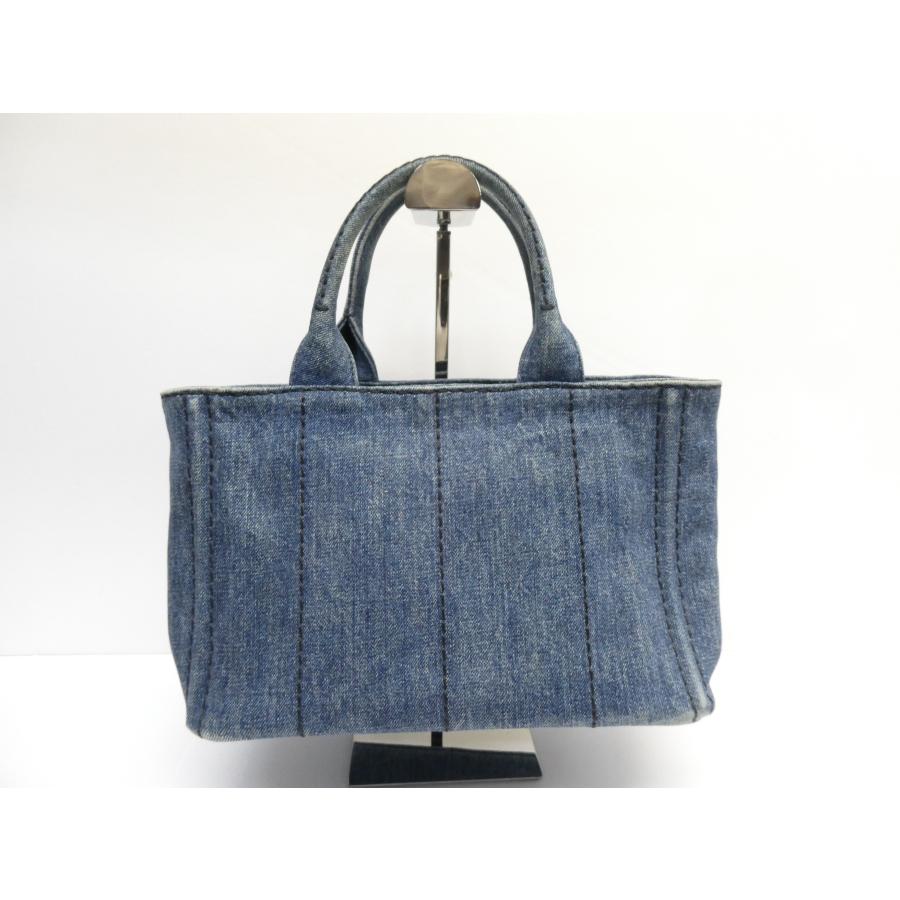 PRADA（プラダ） カナパ デニム トートバッグ 1BG439 ※ショルダー