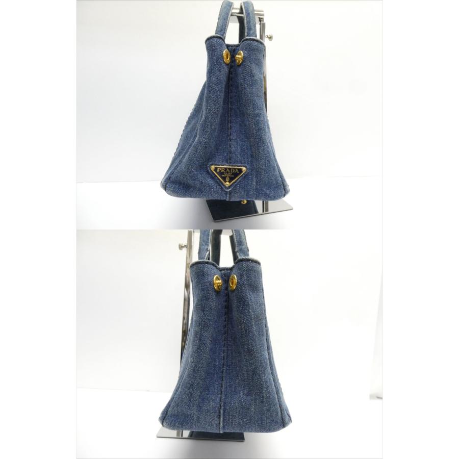 PRADA（プラダ） カナパ デニム トートバッグ 1BG439 ※ショルダー