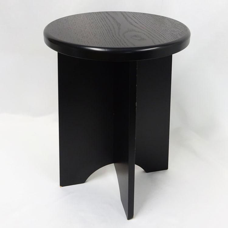 中古 円椅 ブラック 高さ44.5cm 裏千家用 茶道具 組立式椅子 立礼用