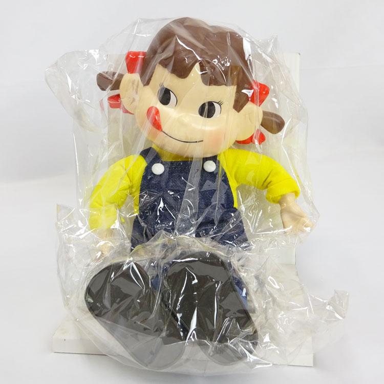 不二家（FUJIYA） 中古 未使用品 おすわりペコちゃん デニム衣裳ペコ