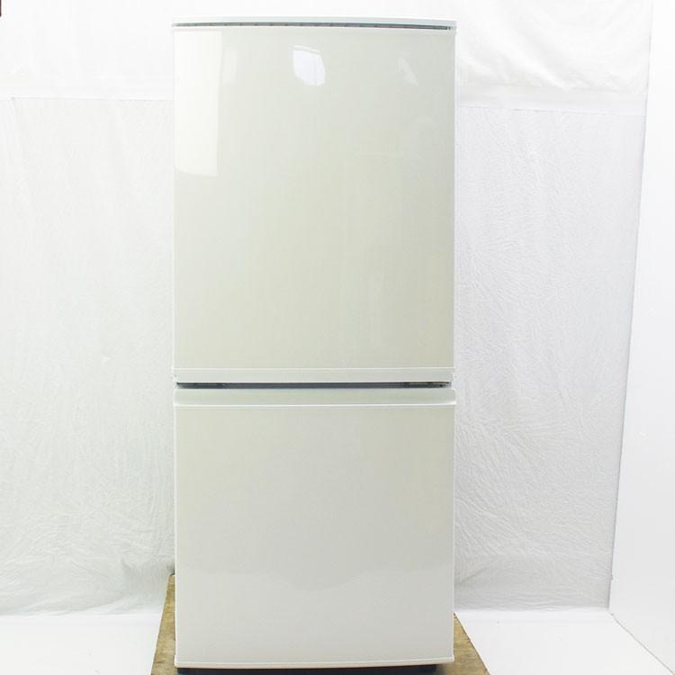 中古】【設置込み】シャープ 137L 2015年製 単身用2ドア冷凍冷蔵庫 SJ