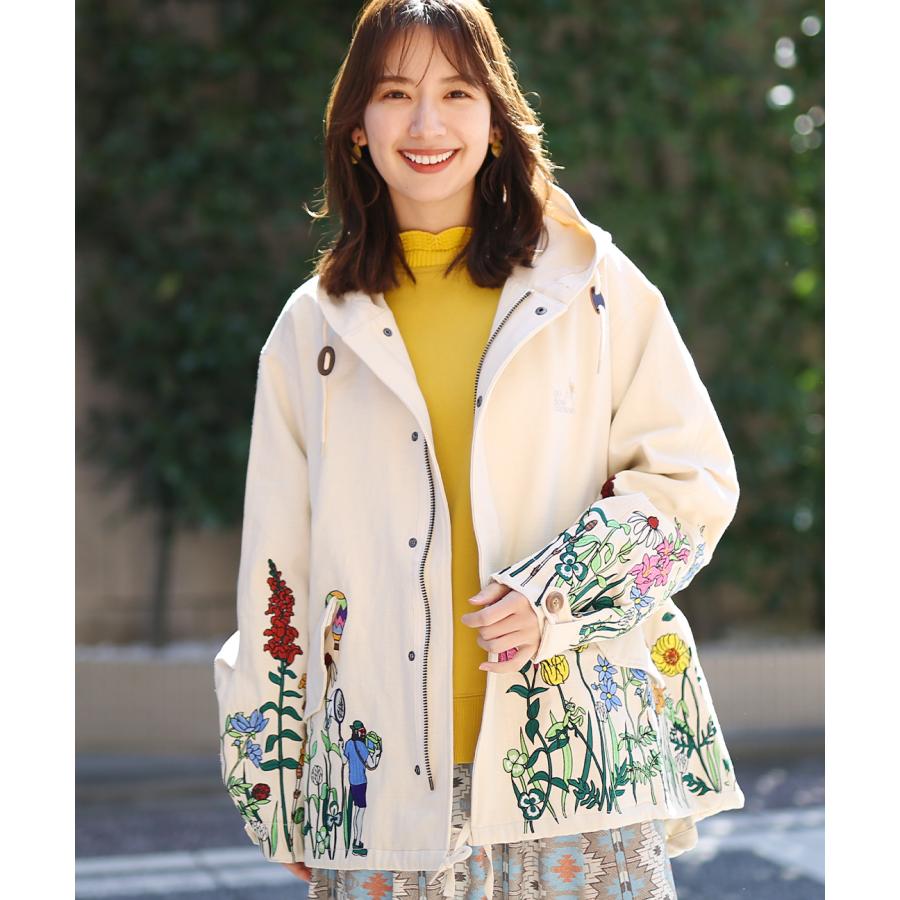 チチカカ（TITICACA） go slow caravan スラブサテンパネル刺繍モッズ