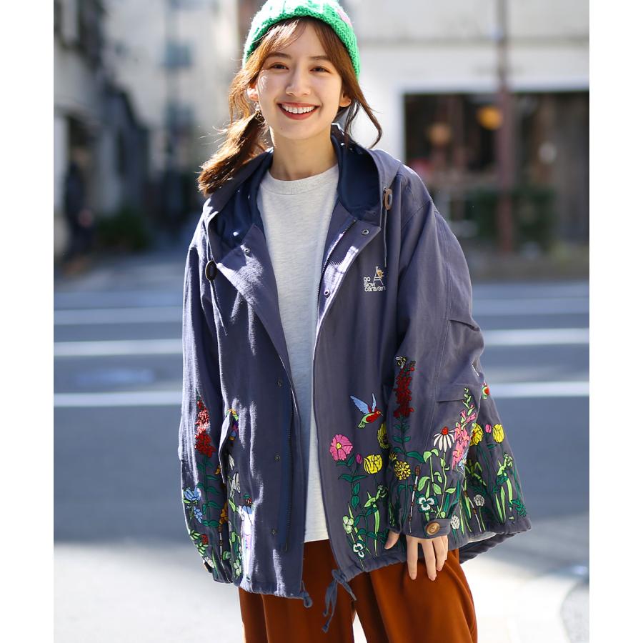 チチカカ（TITICACA） go slow caravan スラブサテンパネル刺繍モッズ