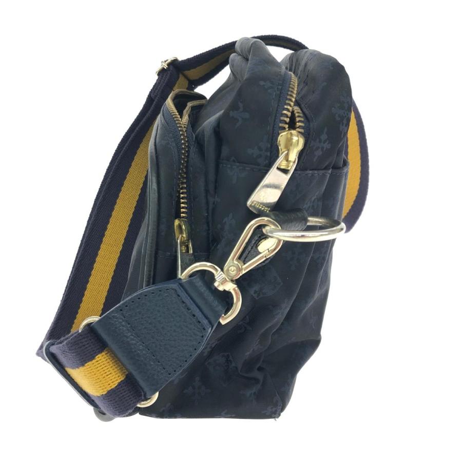 russet ラシット ショルダーバッグ モノグラム/ナイロン ネイビー