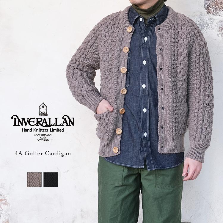 INVERALLAN（インバーアラン） 4A Golfer Cardigan ゴルファー
