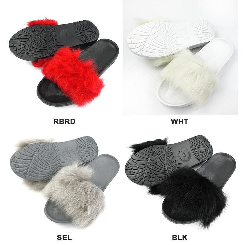 UGG（アグ） レディース スライドサンダル シープスキン ファー