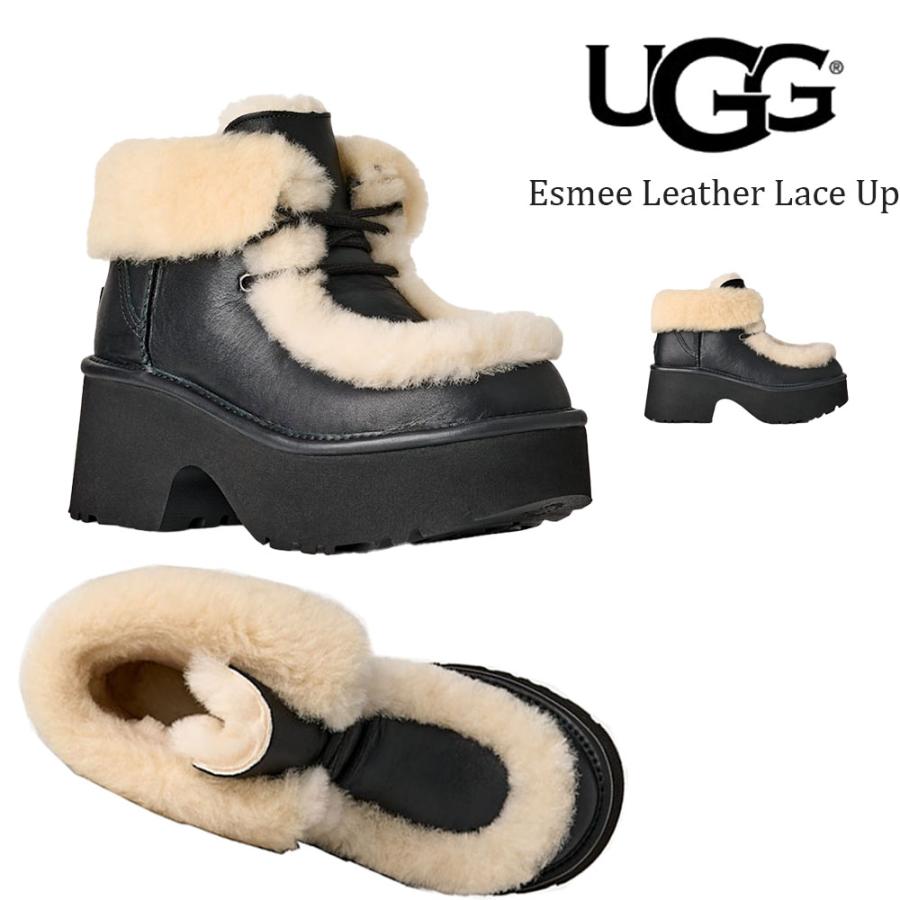 UGG（アグ） レディース ブーツ エスミー レザー レースアップ