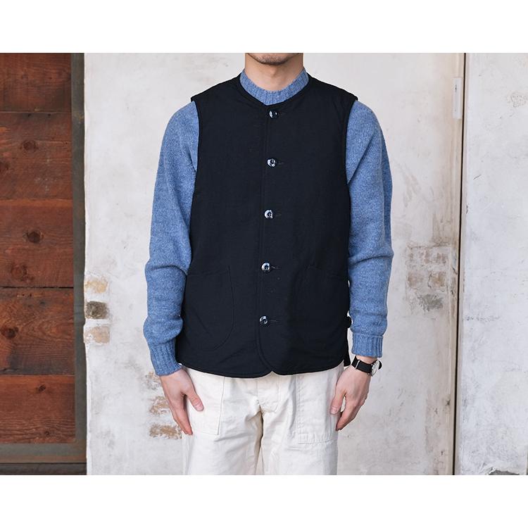 ARAN アラン VEST ベスト NYLON TUSSER ナイロンタッサー ブラック