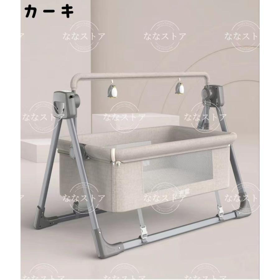 電動スイング 赤ちゃん 1年品質保証 ベビーベッド ベビーラック 電動