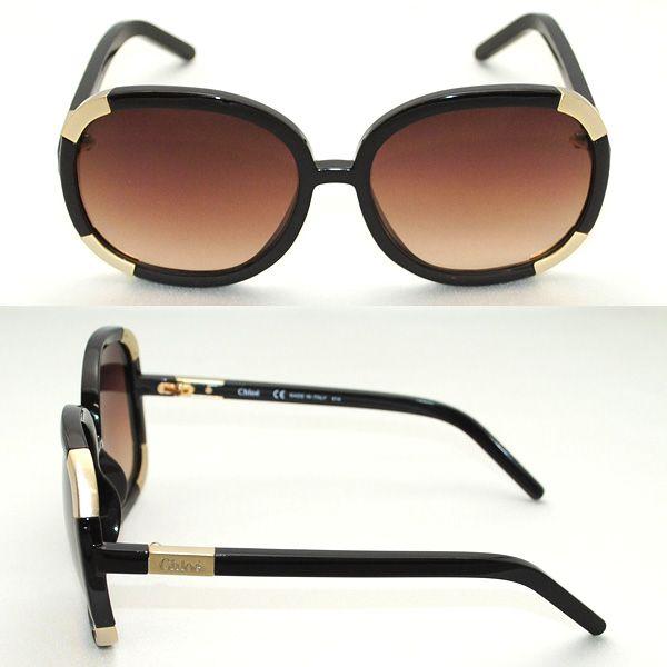 Chloe（クロエ） サングラス CL2119 001 ブラック 103 アイボリー 210