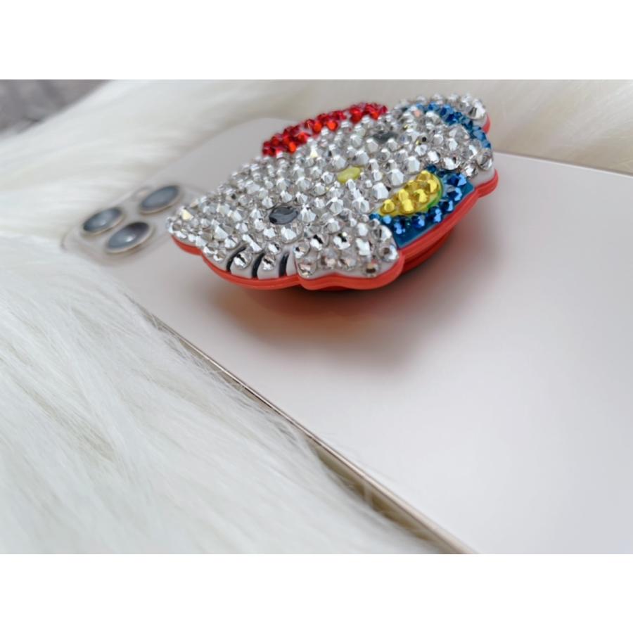 スマホリング SWAROVSKI スワロフスキー ハローキティダイカット型