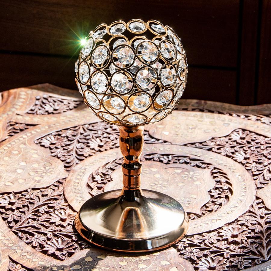 キャンドルホルダー キャンドルスタンド ろうそく立て クリスタル