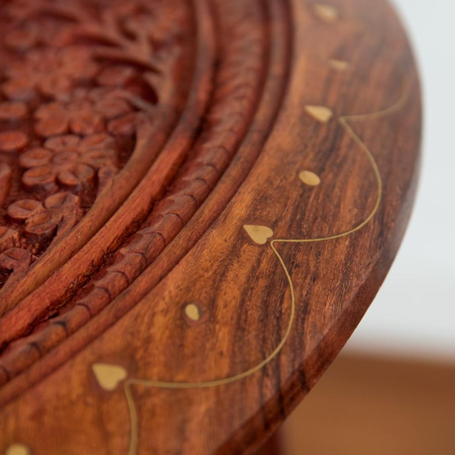 送料無料 テーブル インテリア インド シーシャムウッドのサイド