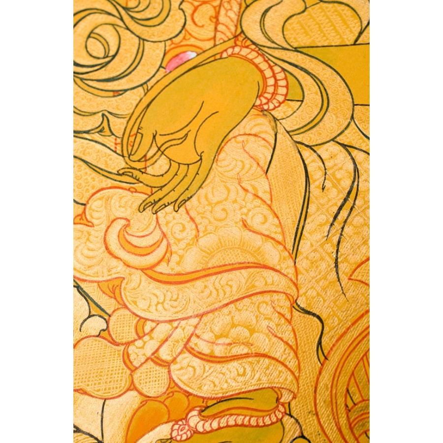 送料無料 タンカ マンダラ 曼荼羅 手描きのタンカ ホワイトターラー