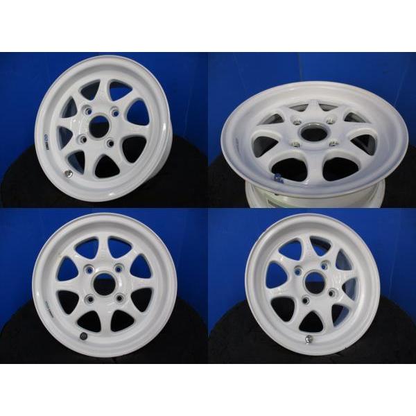 希少！ 軽量 4本 即決 ENKEI エンケイSPORT M18J 白 アルミホイール 13