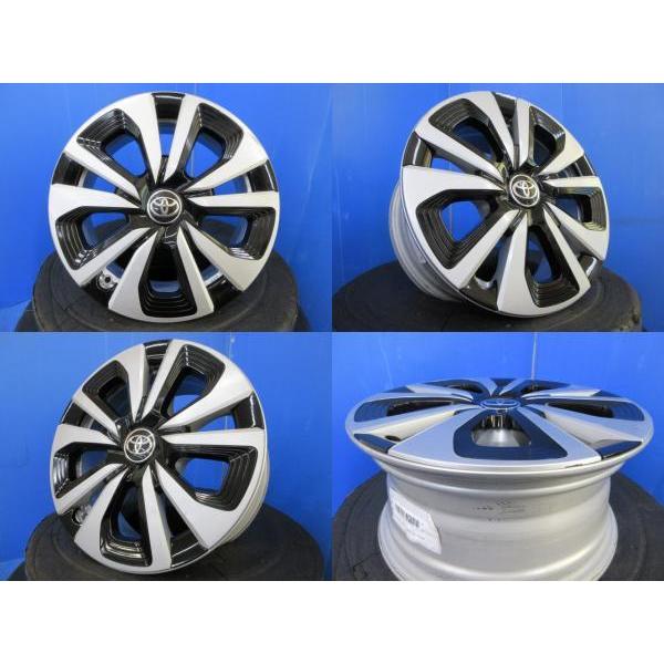 4本 トヨタ 50 プリウスPHV純正 黒 15インチ6.5J+40 5H 5穴 PCD 100