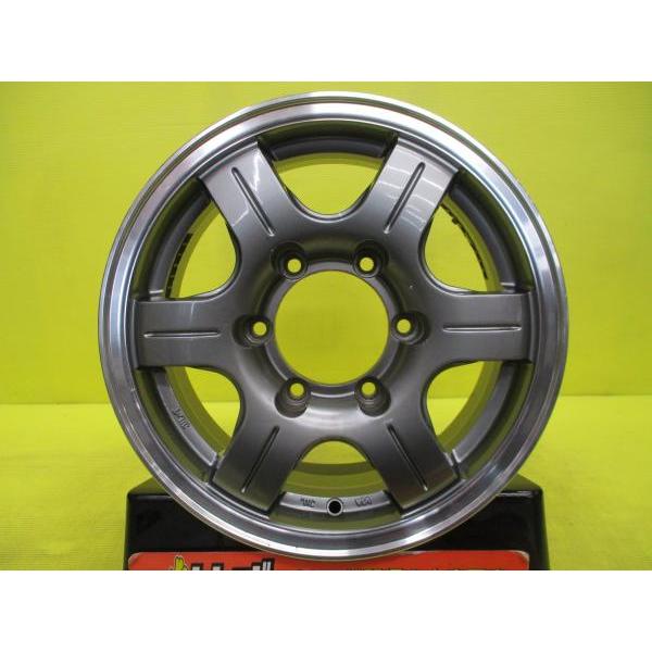 ハイエース 中古アルミホイール 4本 15インチ 社外 6本スポーク 6.0J 6