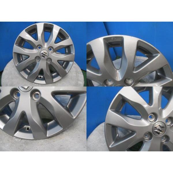 4本 中古 スズキ ワゴンR スティングレー 純正 アルミホイール 14