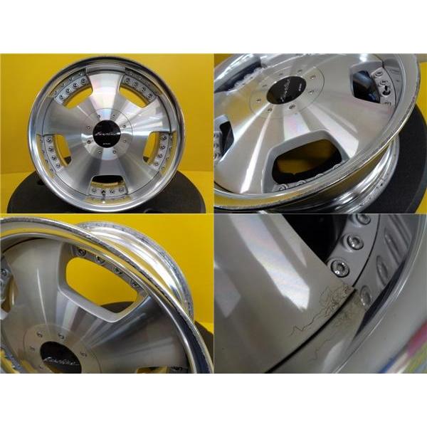 中古ホイール 4本セット WORK ユーロライン DH 17インチ 7.5J / 8.0J +