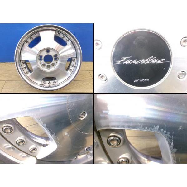 軽自動車 カスタム 廃盤 4本 中古 ワーク ユーロライン DH 15インチ