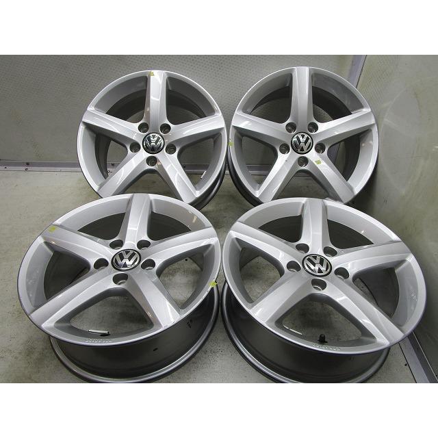 16インチ フォルクスワーゲン ゴルフ純正 6.5J+33 112 中古アルミ