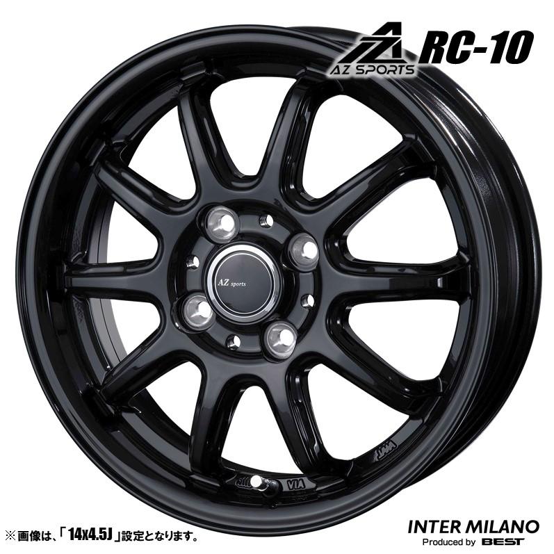 ホイール4本セット AZ sports エーゼットスポーツ RC-10 13インチ リム